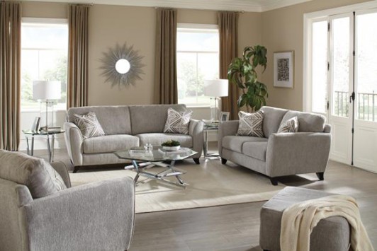 Alyssa Pebble Sofa & Loveseat